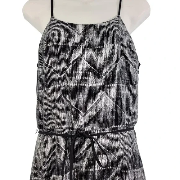 Barney's New York Women's Midi Black Diamond Print Dress Size 6  52522-0546 - Picture 3 of 9